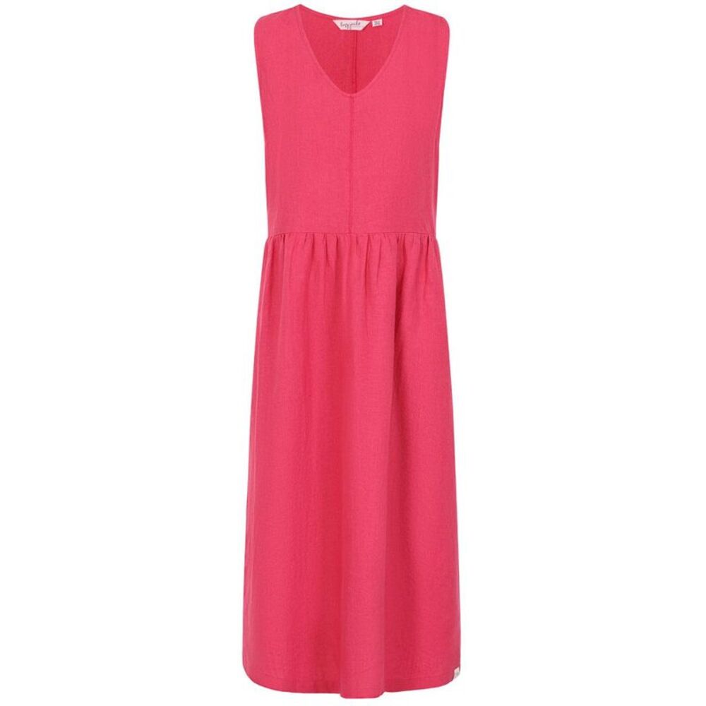Lazy Jacks Womens/Ladies Linen Maxi Dress / Cherry